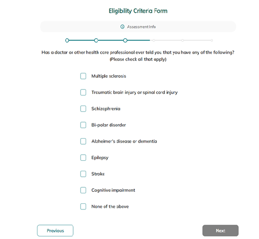 Participant's are presented approved measure in their required format.